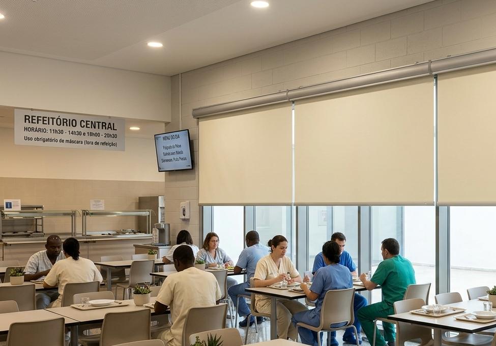 Estore Enrolador em Tecido Premium